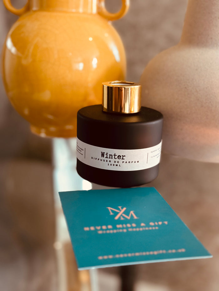 Matte Black Glass Reed Diffuser