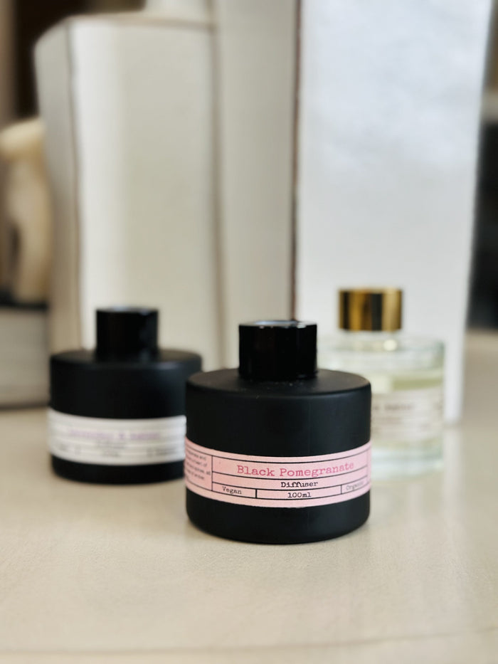 Matte Black Glass Reed Diffuser