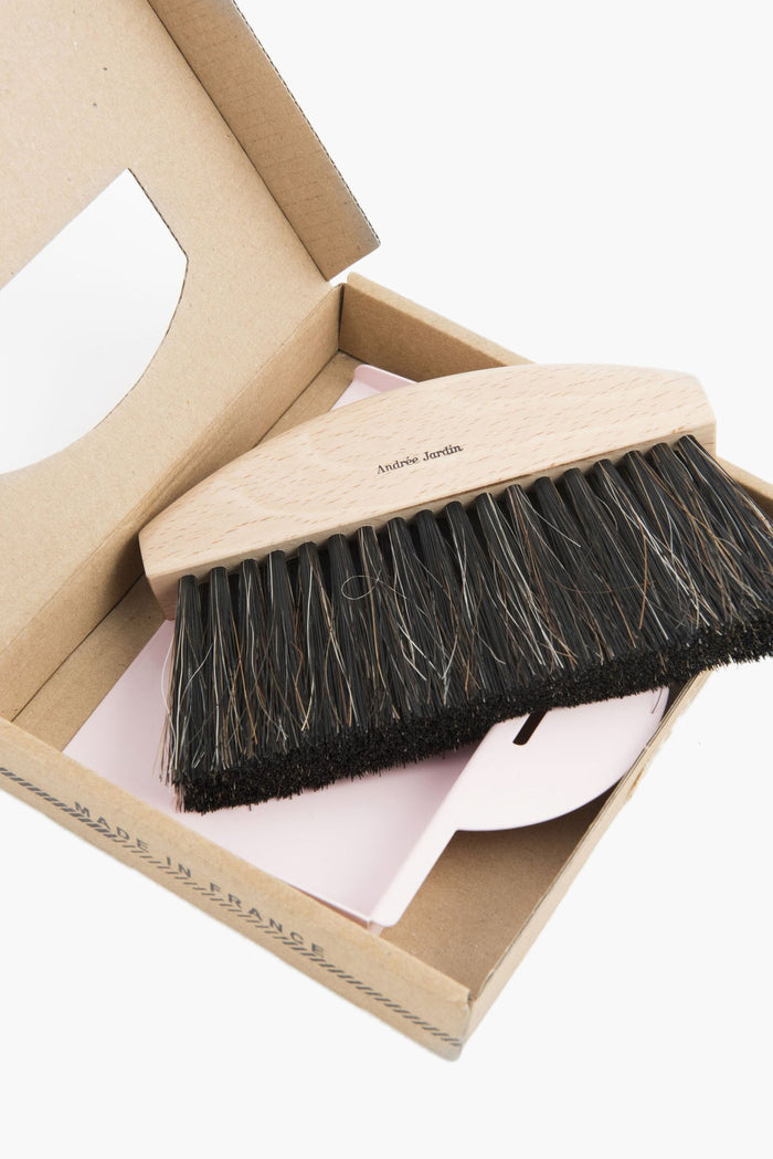 Mini Brush and Pink Dust Pan Set