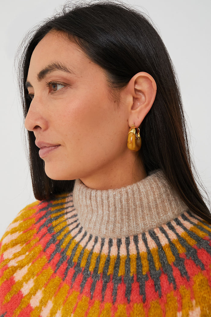 Mocha Organic Hoops