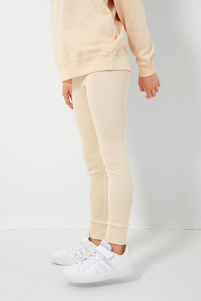Natural Essential Rib Leggings