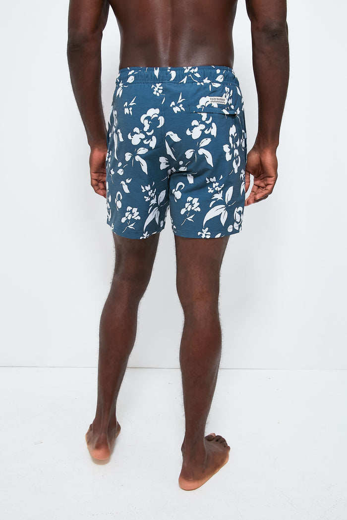 Navy Floral Bayberry Trunks