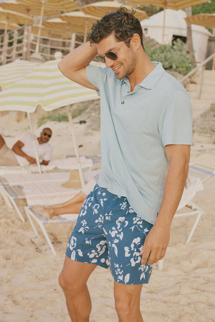 Navy Floral Bayberry Trunks