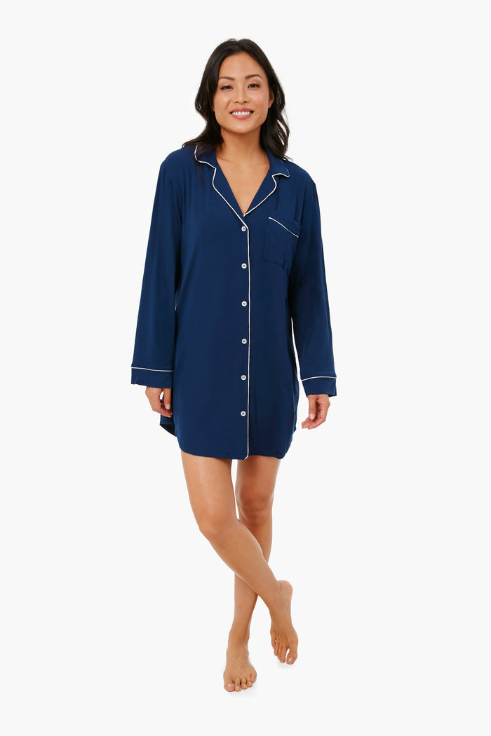 Navy Gisele Sleepshirt
