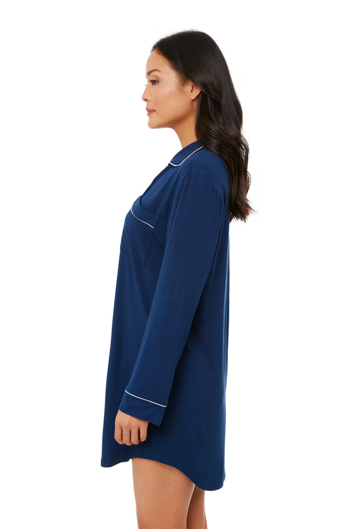 Navy Gisele Sleepshirt