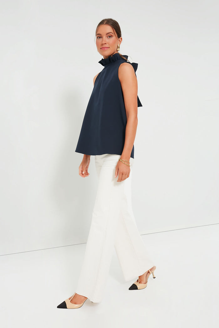 Navy Mason Top