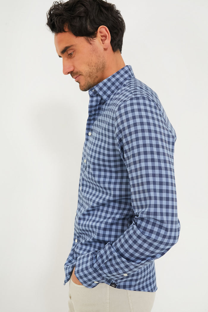 Navy Skies Check Movement Shirt