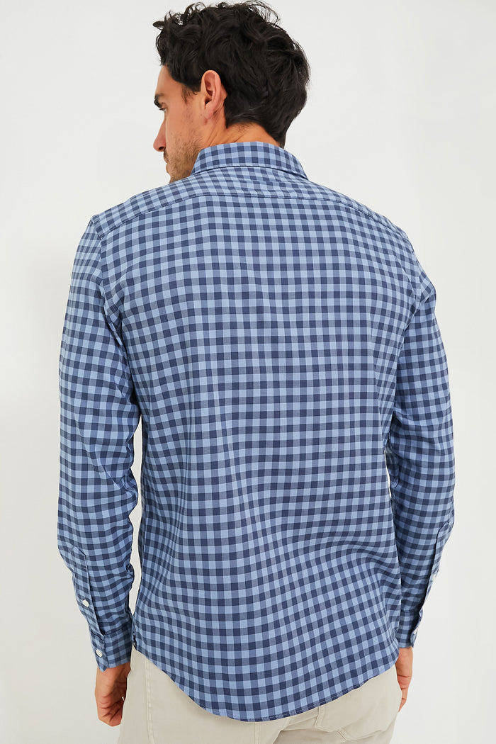 Navy Skies Check Movement Shirt