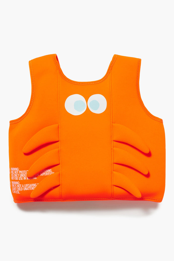 Neon Orange Sonny The Sea Creature Swim Vest