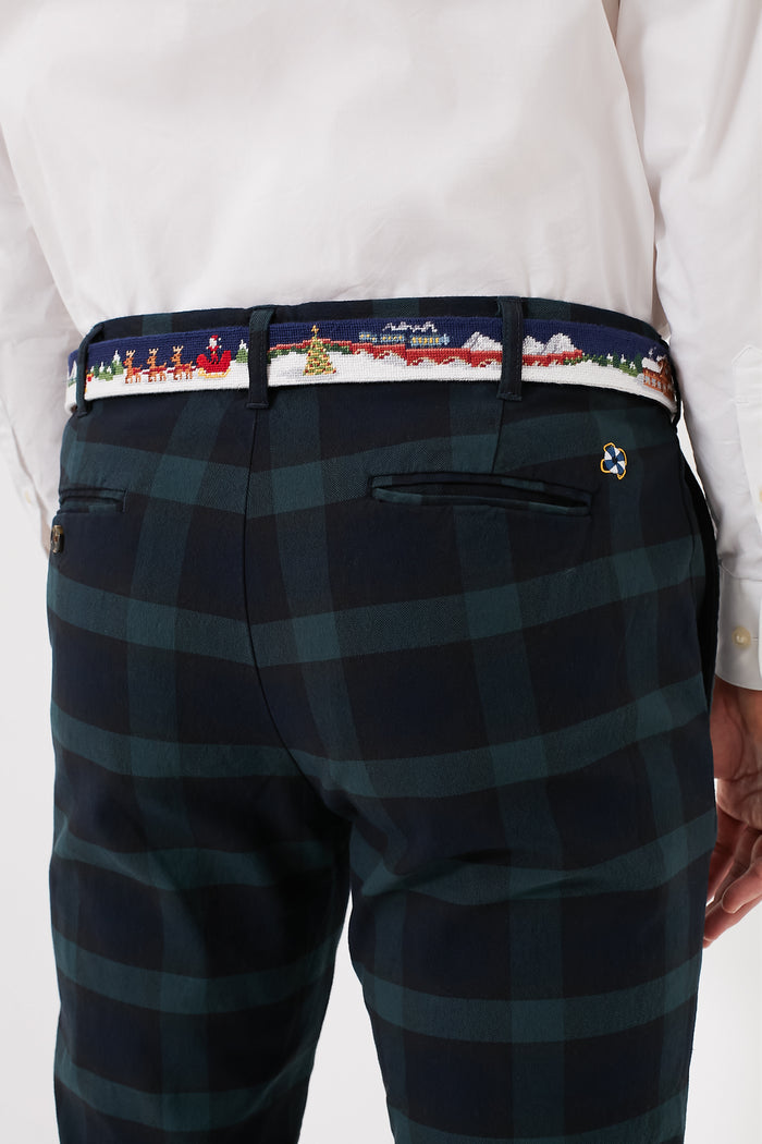 North Pole Needlepoint Belt