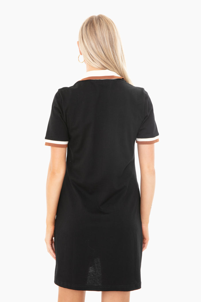OLD Black Hutton Polo Dress