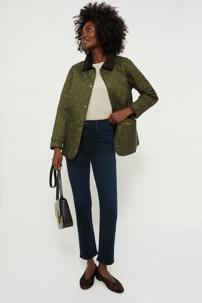 Olive Annandale Quilted Jacket