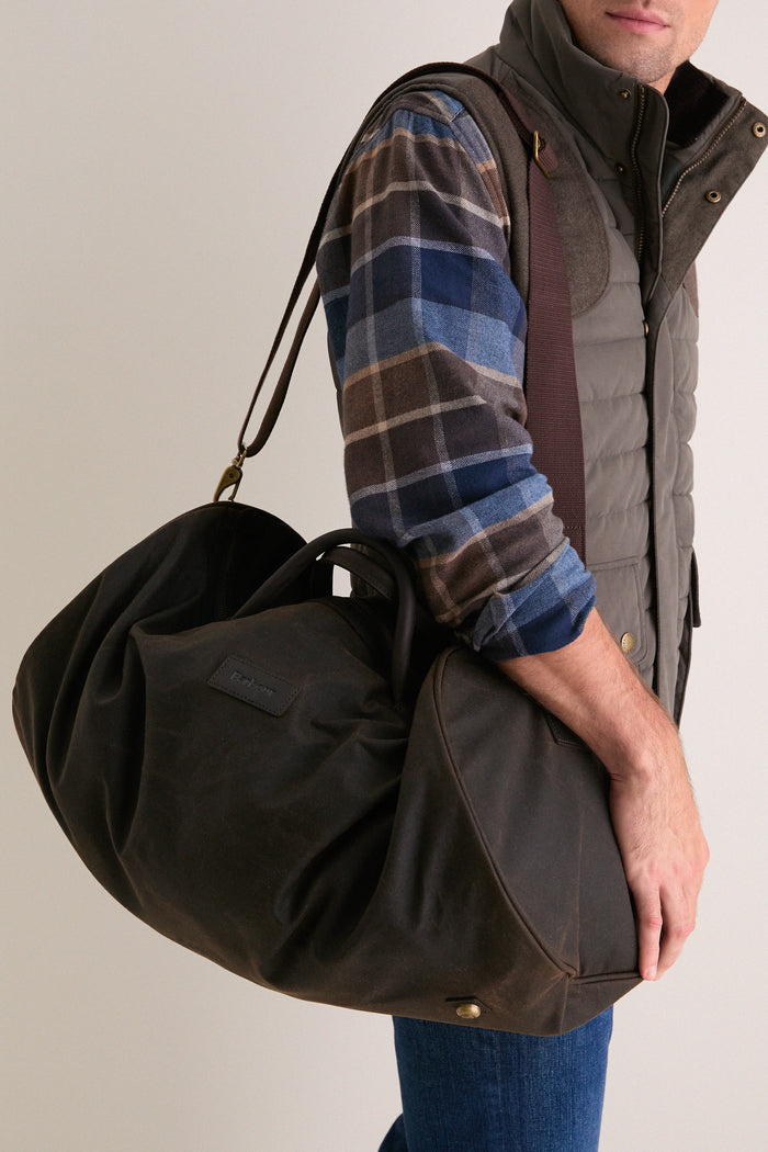 Olive Wax Holdall