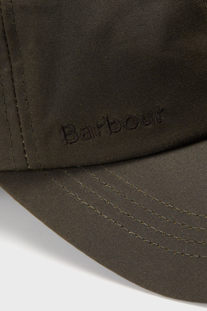 Olive Wax Sports Cap