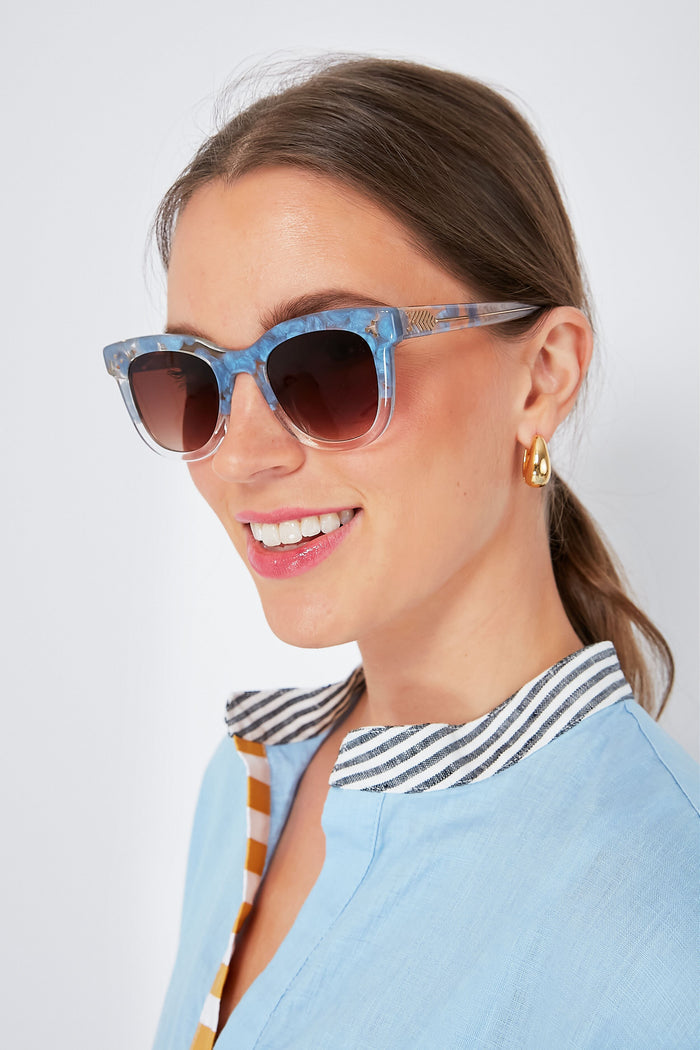 Opaline to Crystal Jena Sunglasses