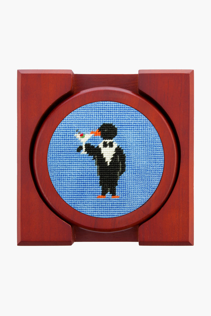 Party Animals Needlepoint Coaster Set
