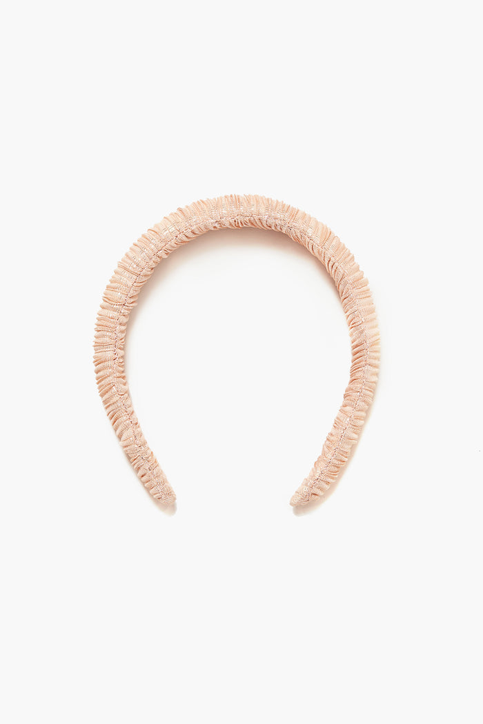 Peach Marina Puffy Headband