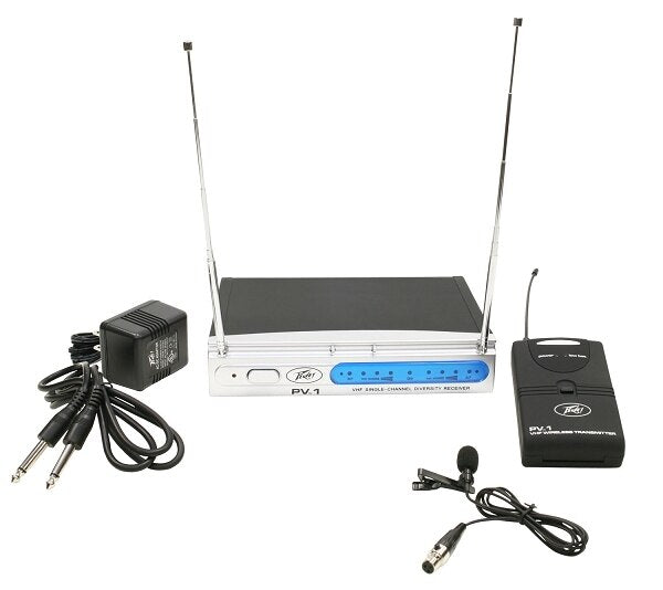 Peavey PV-1 V1 BL 198.950MHZ Wireless Microphone System - Audiofeen