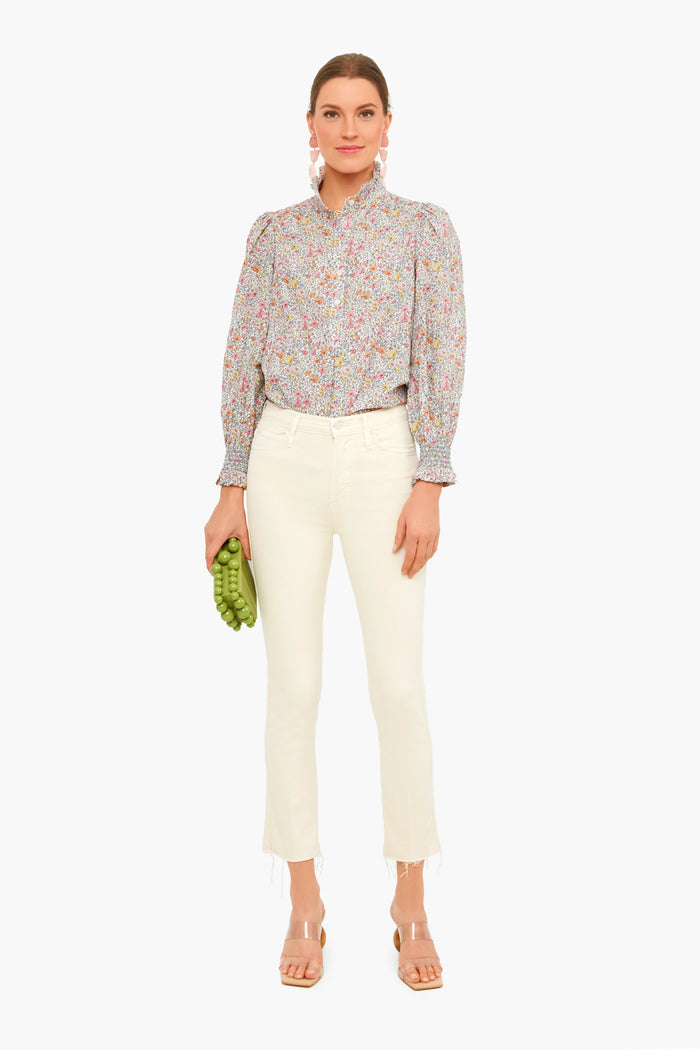 Petite Poppy Teagan Popover Shirt