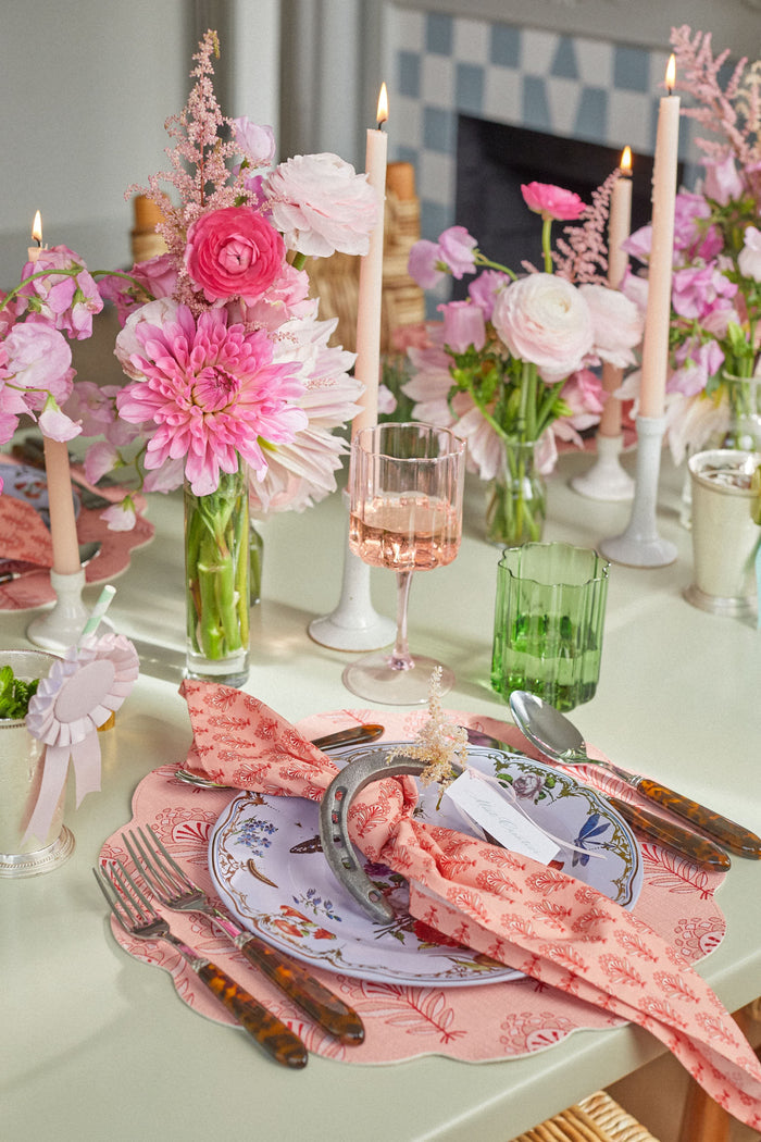 Pink Butterfly Tin Plate