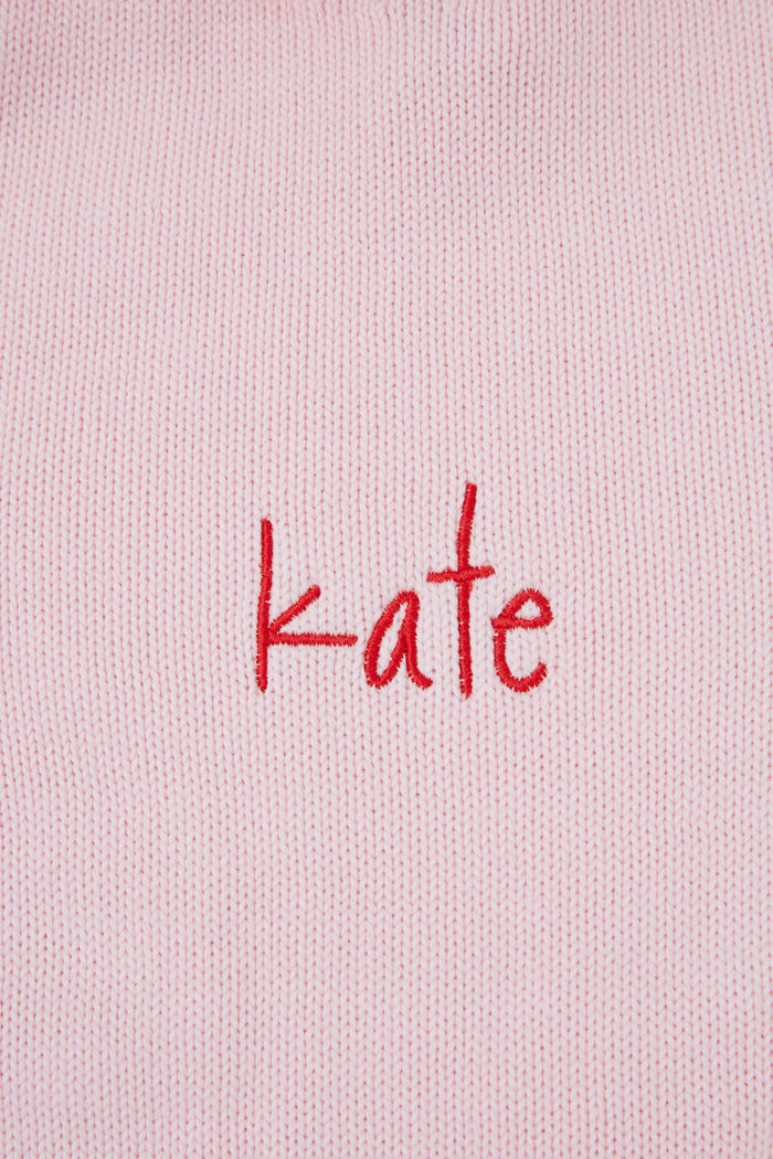 Pink Roll Neck Sweater