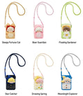 Pop Mart Dimoo Weaving Wonders plush bag — all 6 blind box designs on white background