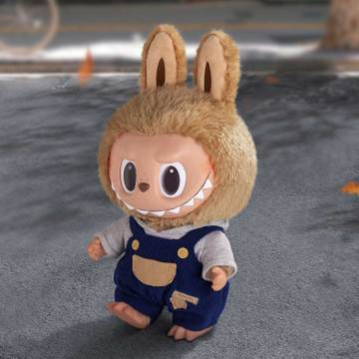 Pop Mart Labubu Time to Chill collectible doll — rear view, vinyl and plush construction