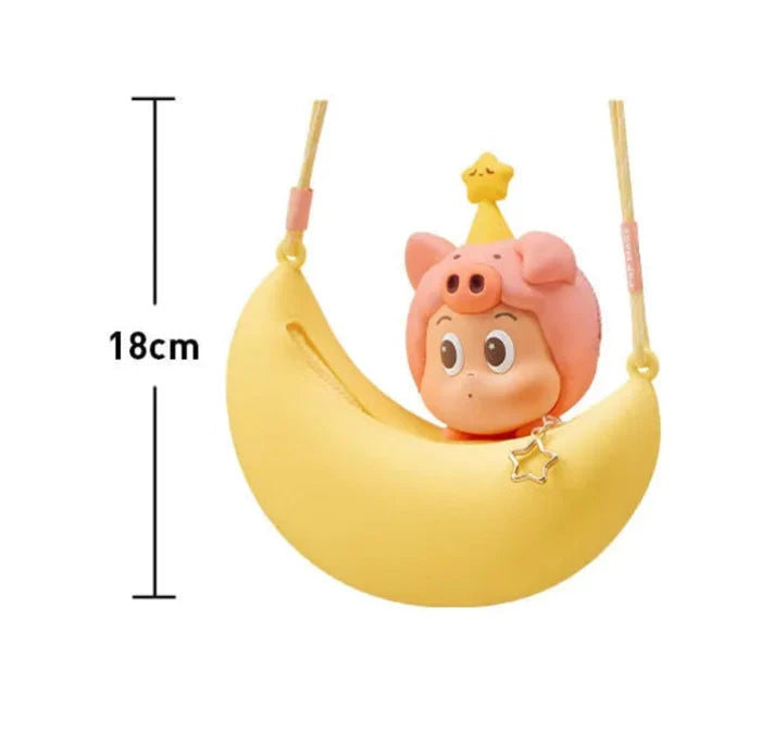 Pop Mart Twinkle Twinkle crossbody bag — size reference, 18.5x9cm ABS/PVC silicone bag