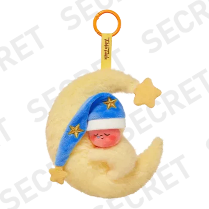 Pop Mart Twinkle Twinkle plush pendant — secret crescent moon design with blue hat