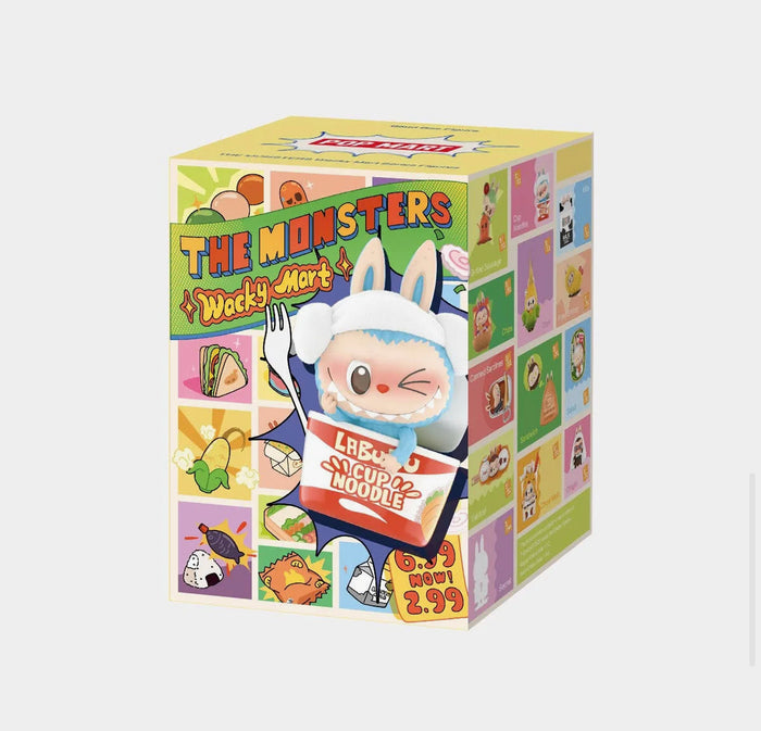 Snack Inspired Monster Series.&nbsp;
Discover a world of delicious surprises with the Pop Mart Labubu Whacky Marts Blind Box Series. Each box contains a unique Pop Mart Whacky Mart figure in a fun and quirky snack style. With a variety of figures to collect, add some whimsy to your collection.