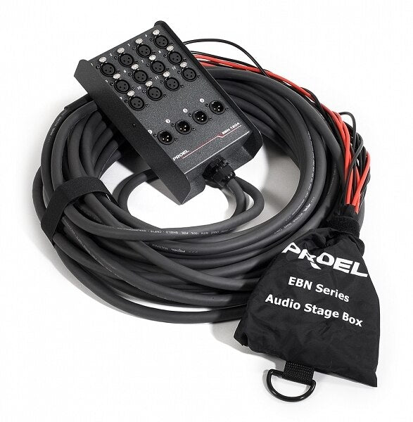Proel EBN1204FT50 50ft Cable with Metal Box - Audiofeen