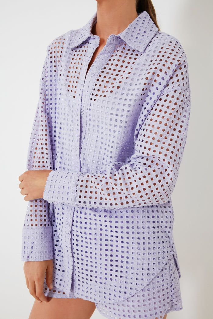 Purple Heather Poppy Top