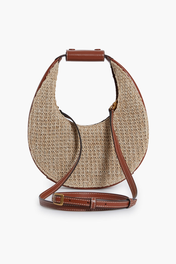 Raffia Mini Moon Bag