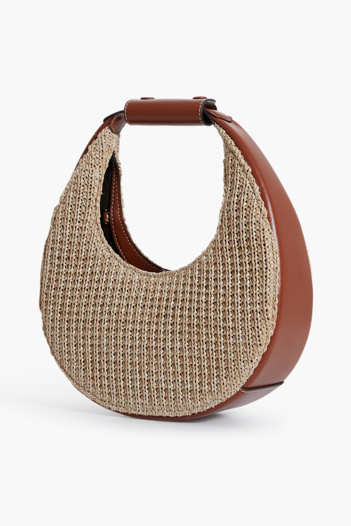 Raffia Mini Moon Bag