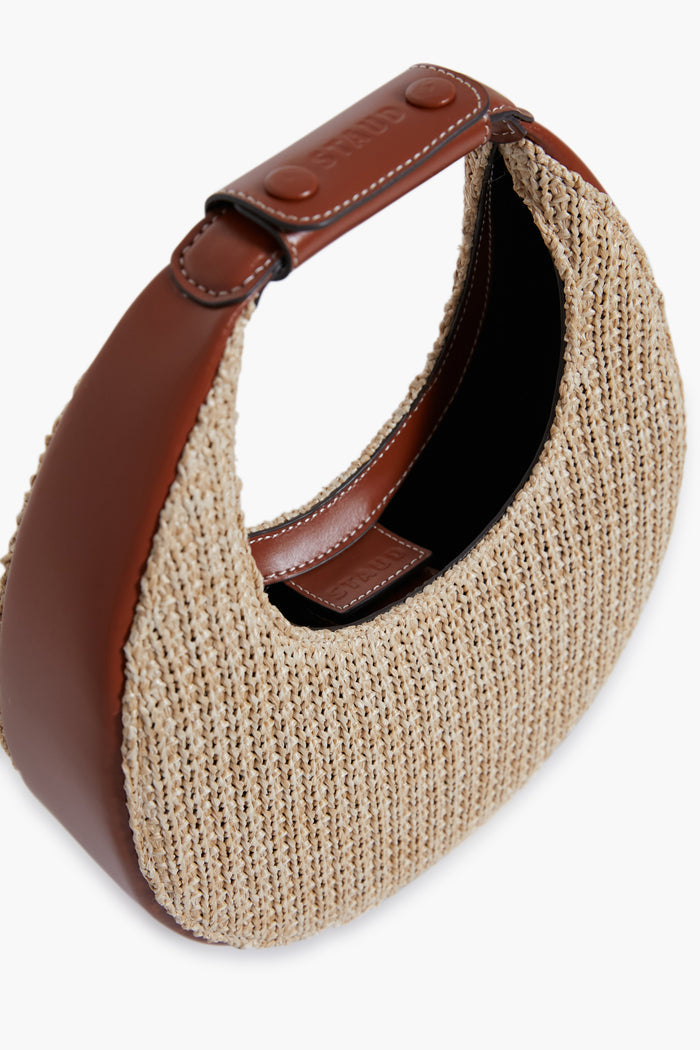 Raffia Mini Moon Bag