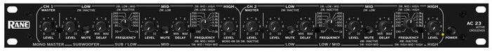 Rane AC23SXUS - AC23S Active Crossover with Linkwitz-Riley Filter - Audiofeen