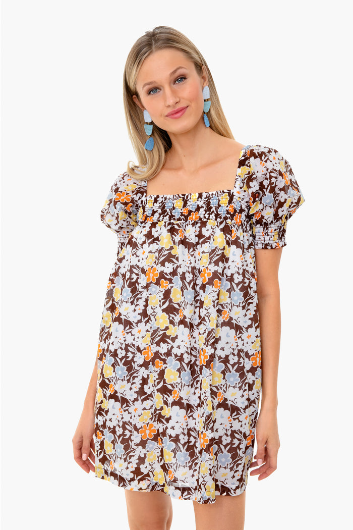 Reverie Smocked Mini Dress