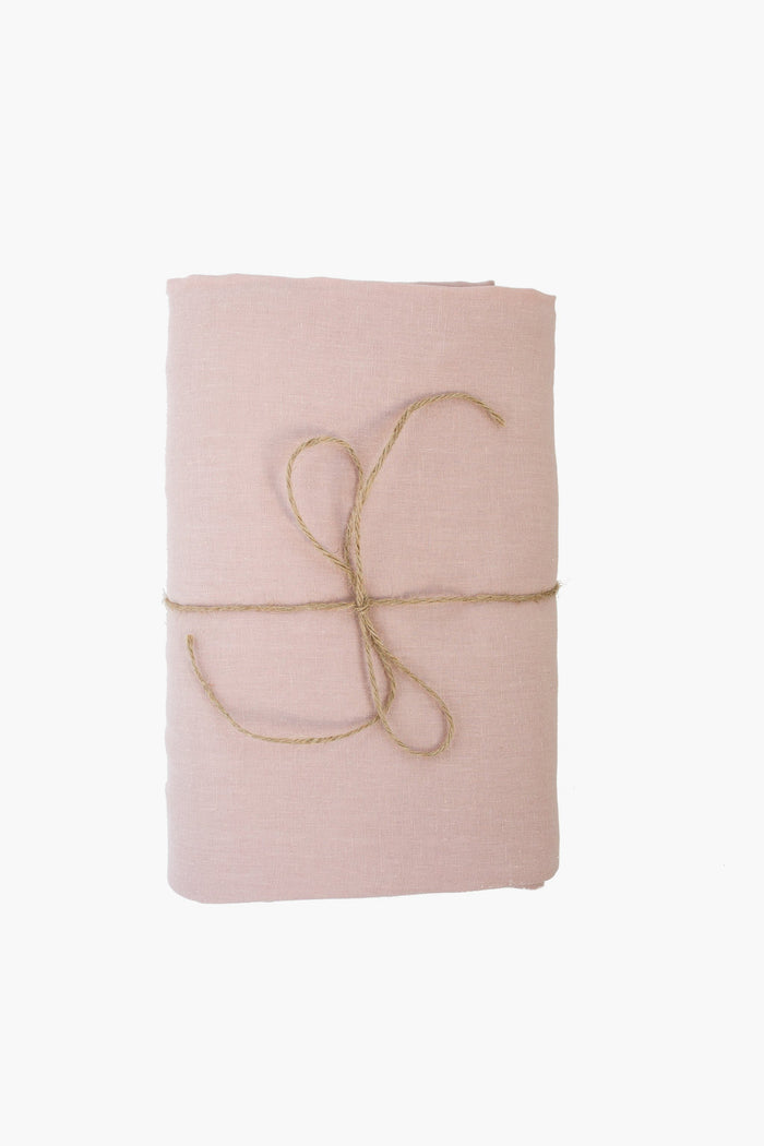 Rose Linen Tablecloth