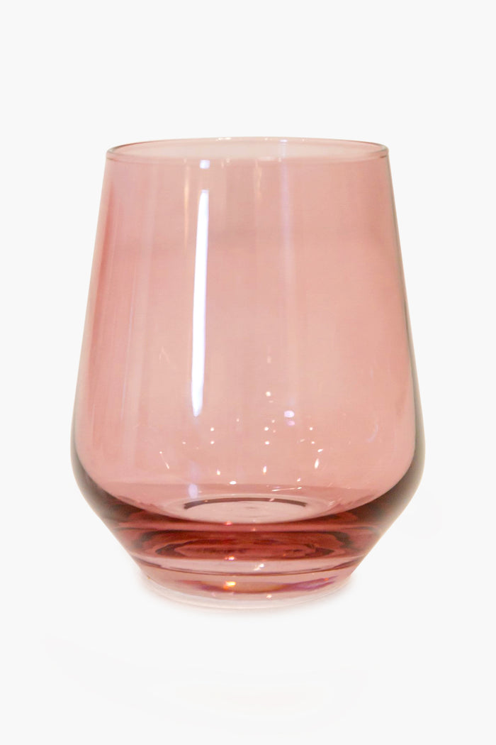 Rose Stemless Wine Glasses (Set of 6)