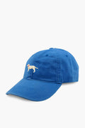 The Smathers and Branson blue yellow lab hat features an embroidered yellow dog on the front—perfect as a dog lover gift.