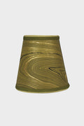 A gold and black marbleized paper lamp shade from Maison Maison Design adds Italian flair to your Zafferano Poldina Pro Lamp.
