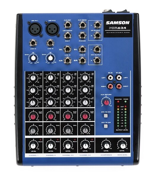 Samson MDR624 6-Channel Mixer - Audiofeen
