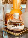 Elevate your home fragrance game with our Santal Clear Glass Reed Diffuser.

Inspired by the luxurious Santal 33 by Le Labo, our 200ml diffuser adds a touch of sophistication to any space. Enjoy the long-lasting scent of this high-quality dupe in a sleek and modern clear glass design. Comes complete with 5 black fibre reeds.