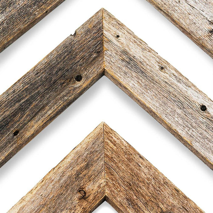 Set of Three Gray Distressed Wood Hanging Arrow Dimensional Sculptures