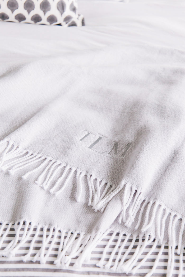 Silver Pezzo Throw