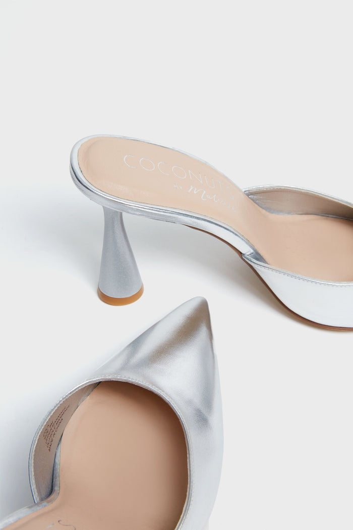 Silver Zola Heels