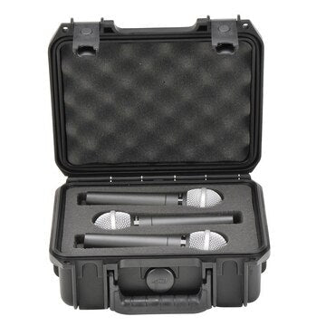SKB 3I-0907-MC3 Injection Molded case with foam for (3) Mics - Audiofeen