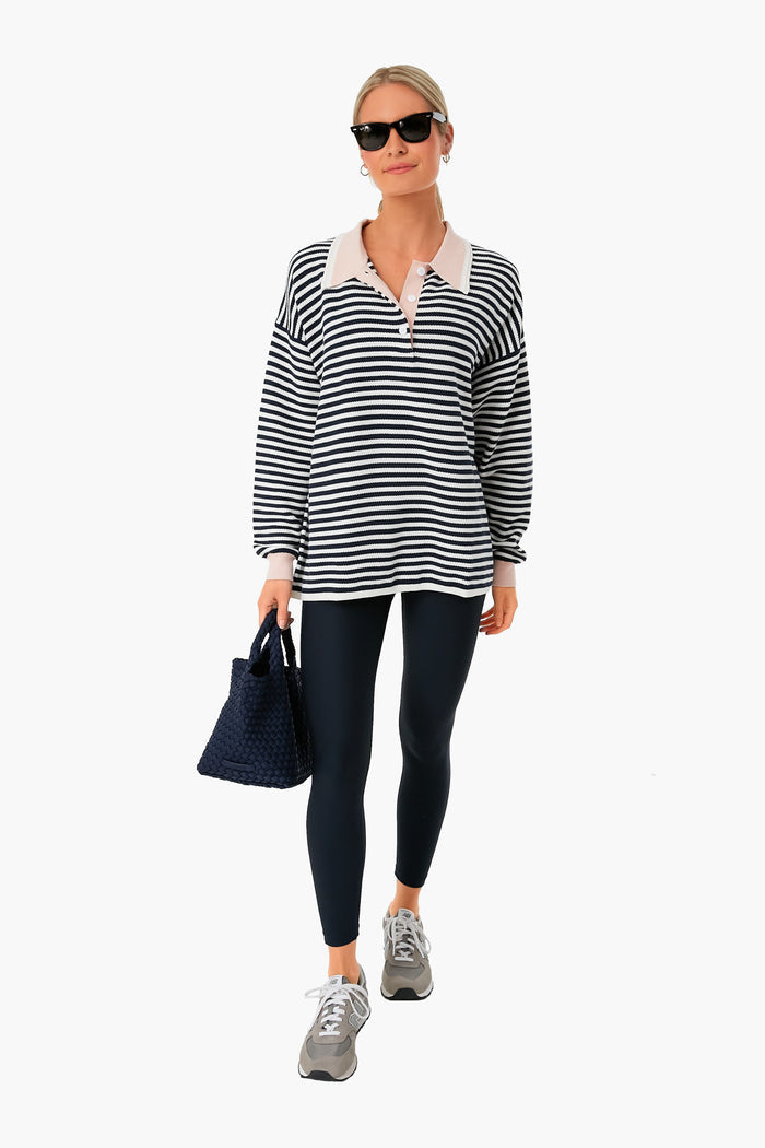 Striped Norfolk Wonder Knit Polo