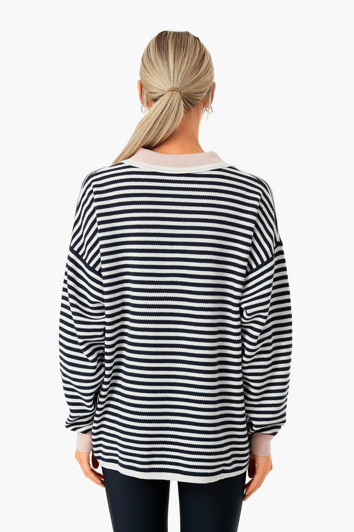 Striped Norfolk Wonder Knit Polo
