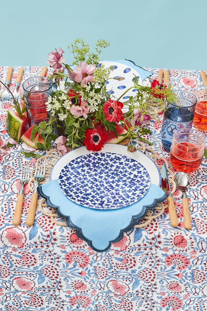 Sunset Poppy Vines Tablecloth